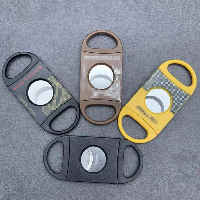 

Cigar Cutter Plastic Stainless Steel Blade Sharp Sigaar Cutting Tool Cigars Guillotine Pocket Cutter Accessories