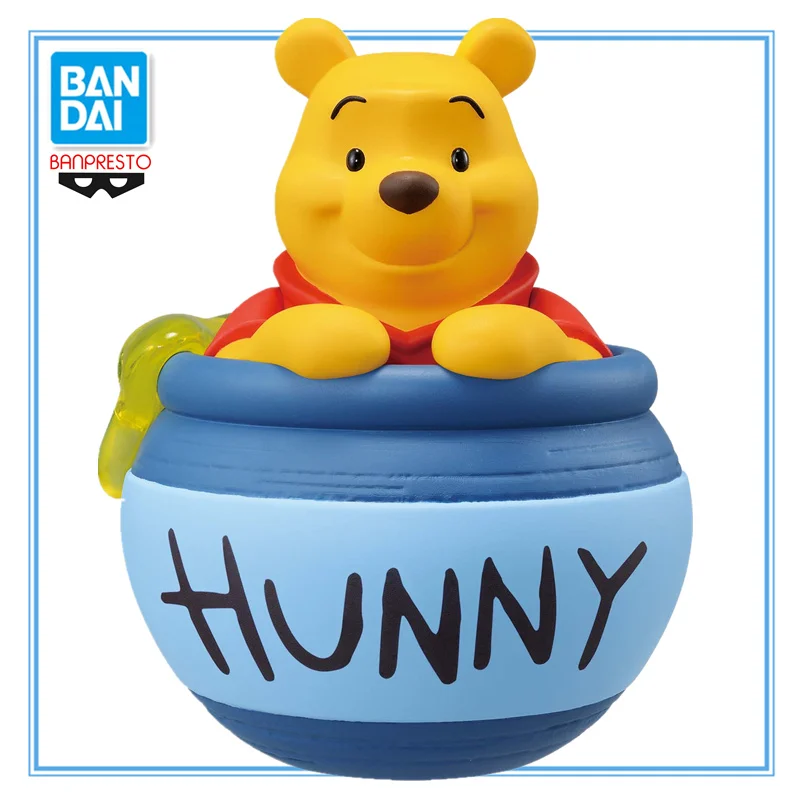 

In Stock BANDAI Original Disney Anime Pooh Bear SOFVIMATES Winnie The Pooh Pvc Action Figures BANPRESTO Figurine Model Toys