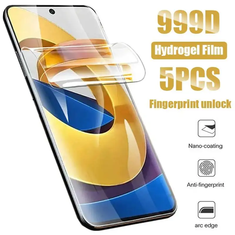 

Гидрогелевая пленка для защиты экрана Xiaomi Redmi Note 13 14 Pro 5G, 5 шт., для моделей 12, 10, 9, 11, 10S, 11S, 12S, 12C, 10C, 13C, 14C