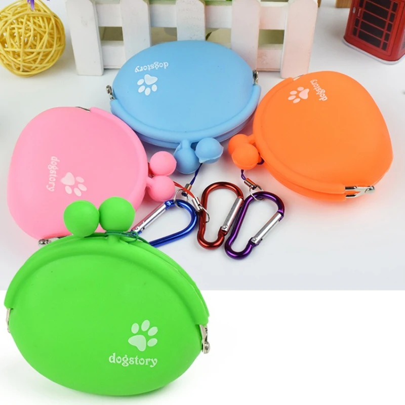Silicone Pet Travel Outdoor Product Dog Treat Bag Pet Dog Train Food Snacks Pockets Bag Walking Dog Training Food Storage Waist