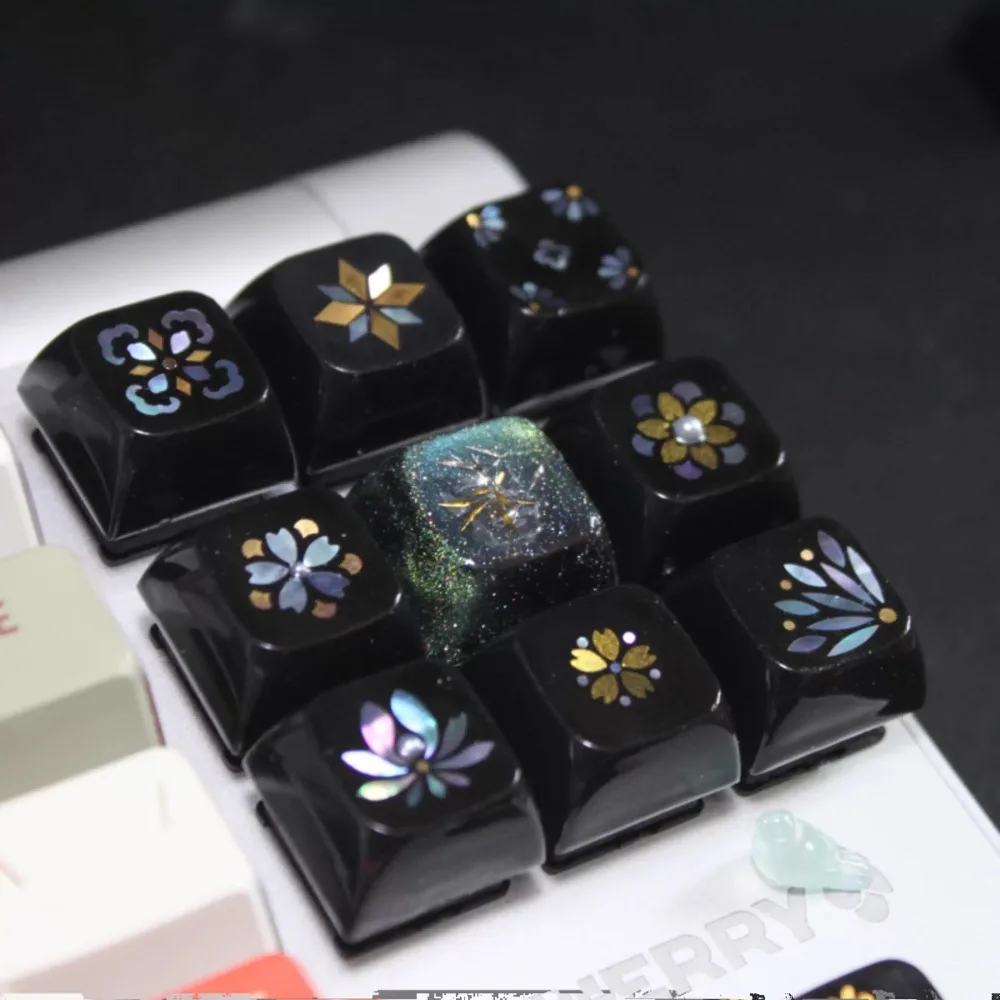 

Printed Pattern Keycaps Handmade Artisan Keyboard Caps Custom XDA Profile Keycaps for Mechanical Keyboard Accessories MX Switch