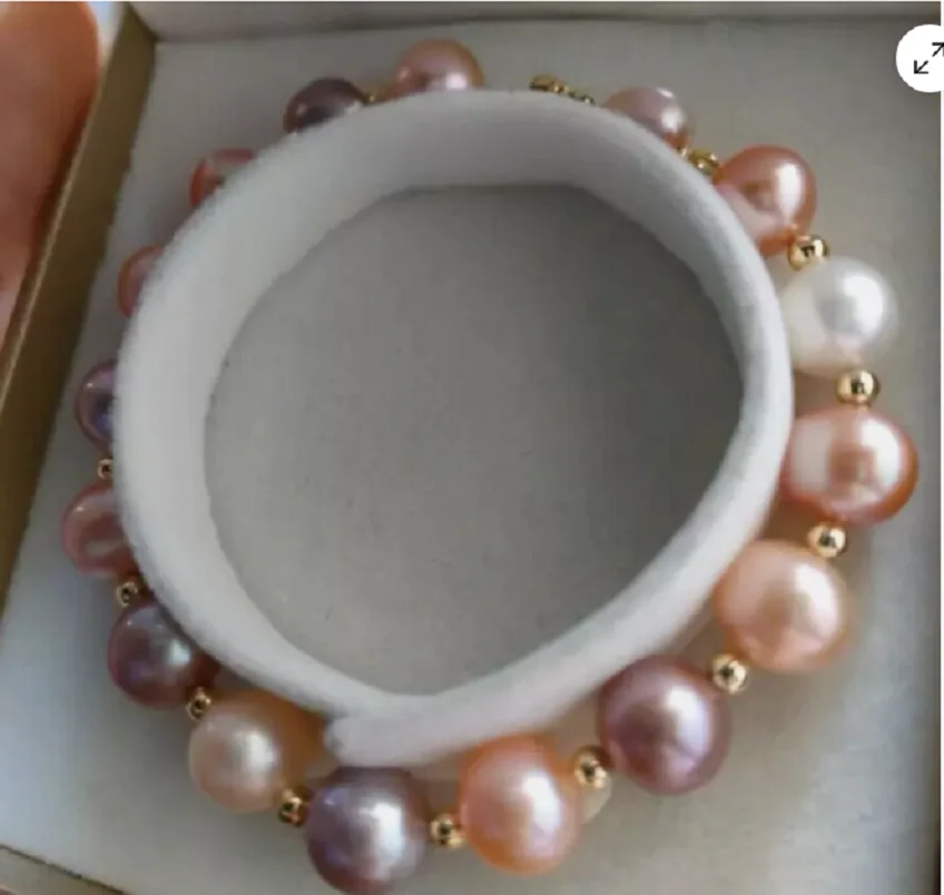 

Маркировка ювелирных изделий AAA 10-11 ММ ЮЖНОГО МОРЯ розовый Фиолетовый ЖЕМЧУЖНЫЙ БРАСЛЕТ