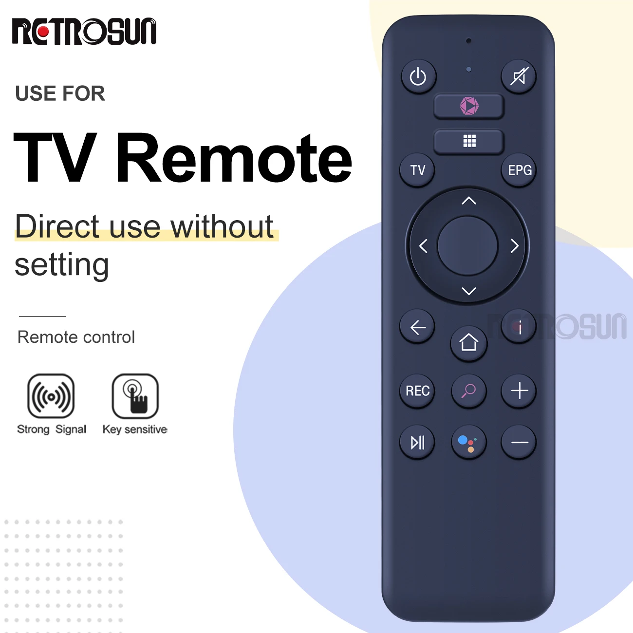 جهاز تحكم عن بعد صوت للتلفزيون ، جديد ، لعصا التلفزيون أرجواني ، wh211107f