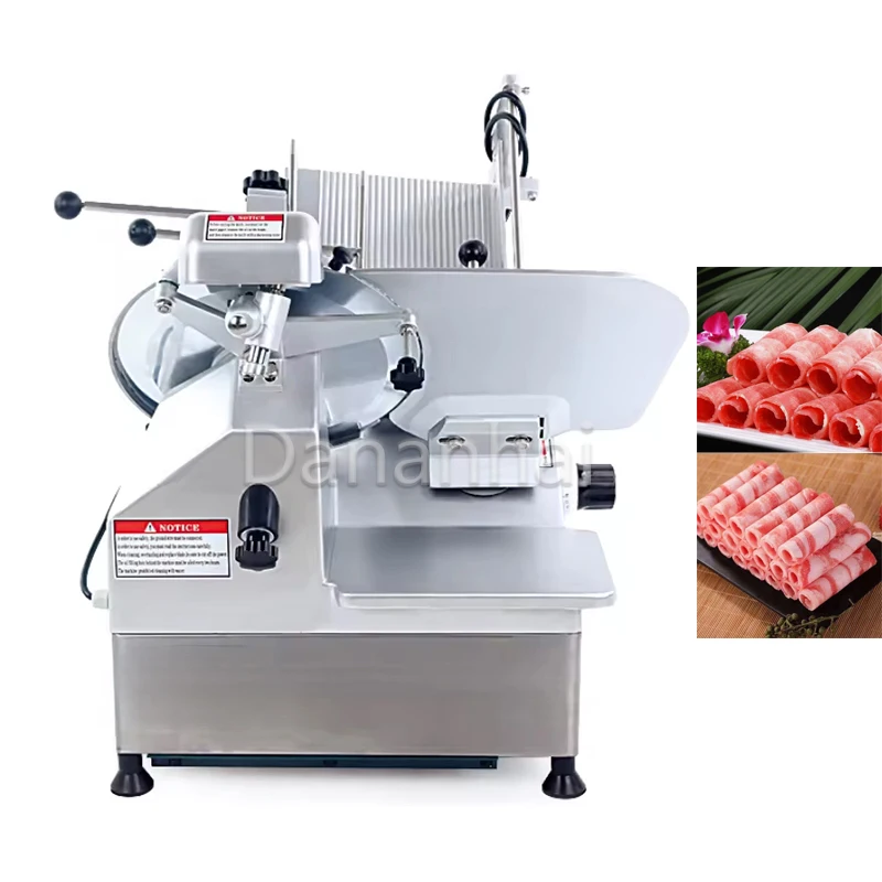 

Stainless Steel 12 Inch Blade Lamb Roll Cutting Machine, Commercial Frozen Meat Slicer, Easy To Operate, Fresh Meat Slicer