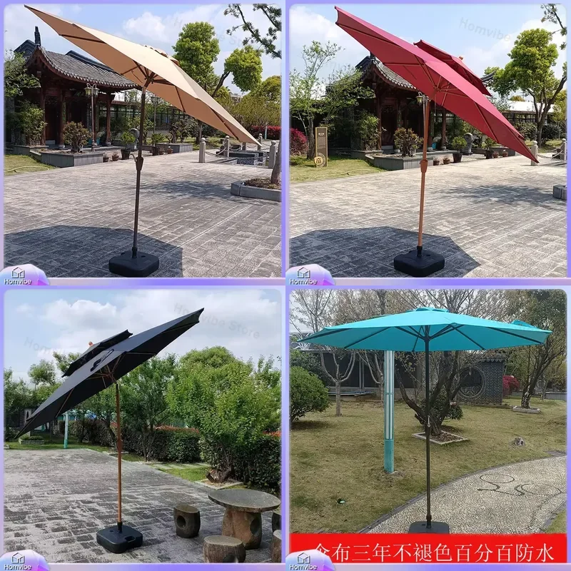 Outdoor Patio Umbrella Large Sun Shade Parasol with Crank and Tilt for Garden Terrace Beach Pool Furniture Waterproof