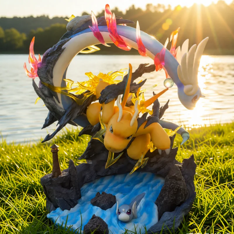 

30cm Pokemon Dragonite Dragonair Dratini Action Figures Pvc Model Collection Statue Desk Doll Toys For Kids Birthday Gifts