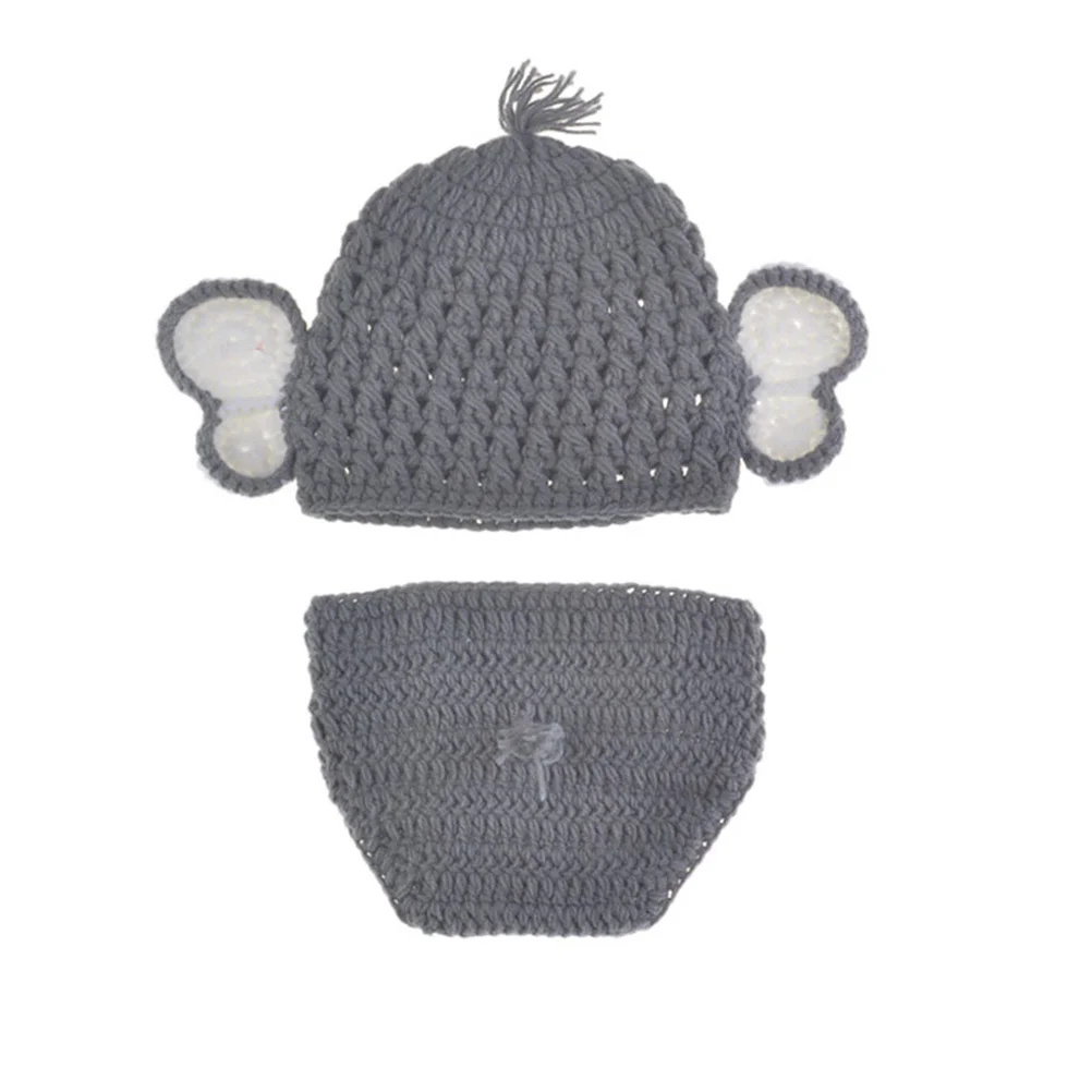 1 مجموعة الفيل الطفل التصوير ازياء عالية الجودة تنفس الرضع صور الدعائم صور الزي الحياكة اليدوية الإبداعية