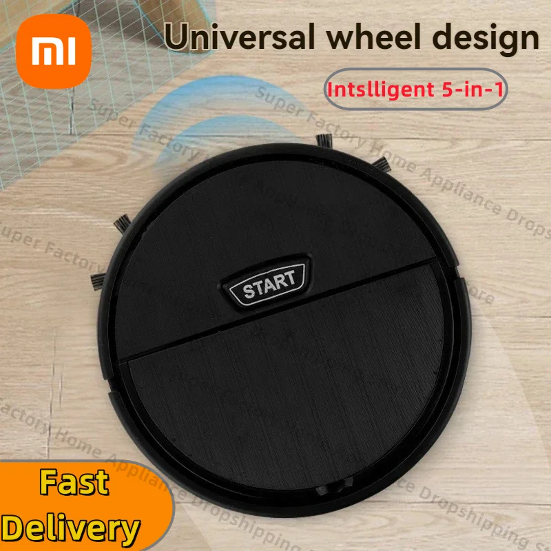 Xiaomi 5-In-1 Automatic Mini Home Floor Robotic Lazy Person Intelligent Vacuum Cleaner USB Rechargeable Wet Dry Sweeping Machine