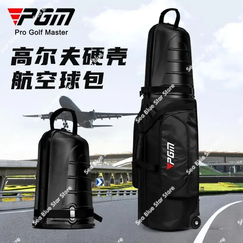 

PGM Golf Aviation Bag Men's and Women's Hard Shell Aircraft Checked Bag with Roller Skating Travel Ball Bag Anti-collision