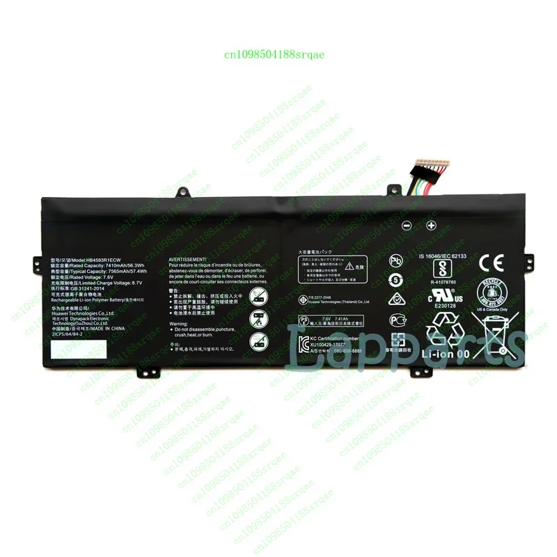 

New Genuine HB4593R1ECW Battery for Huawei Matebook X Pro i7 MACH-W19 VLT-W60/50"% Test"