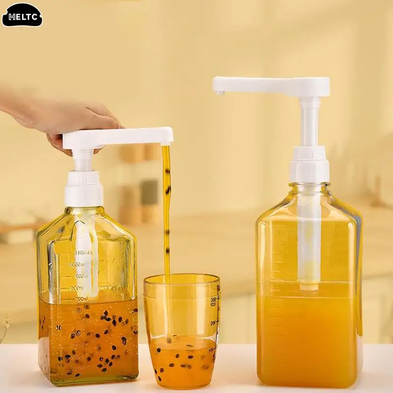 Dispensador de bombas de sirope de 8CC-30CC, boquilla de presión de salsa de repuesto, contenedores de bomba de botella para café, leche, té, condimento líquido, 1PC