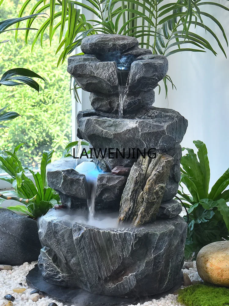 

HLZ indoor rockery flowing water landscape ornament circulating water system water feature floor pool landscaping