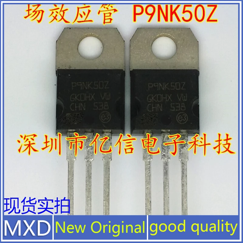 5Pcs/Lot New Original P9NK50Z MOS Field Effect MOS Tube STP9NK50Z 9A500V Import In Stock Good Quality