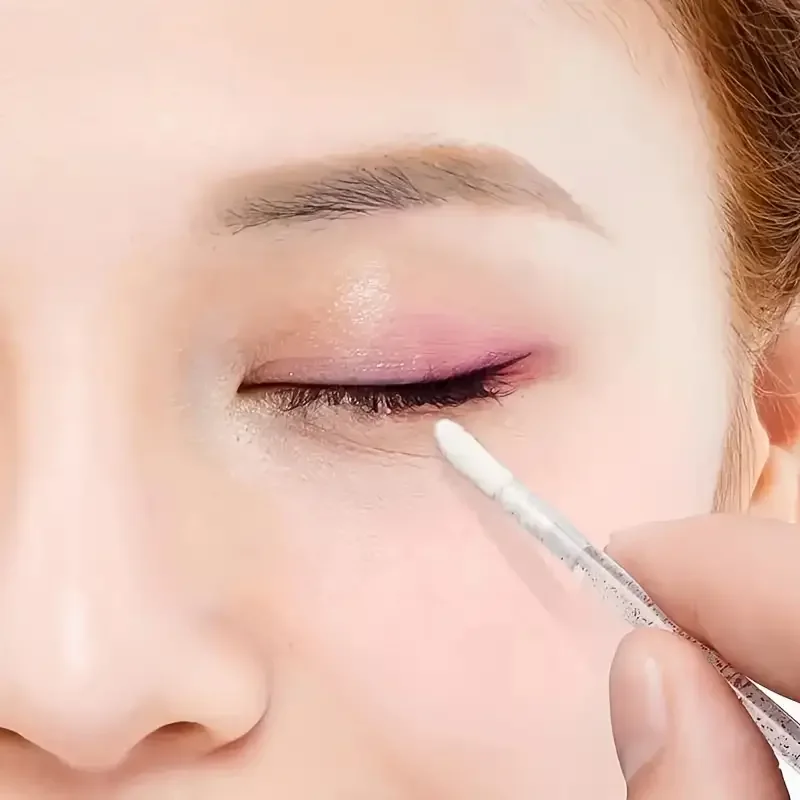 25 個両頭まつげブラシ綿棒リップブラシ使い捨てマスカラブラシまつげエクステンションツール 2 in 1 メイクブラシ