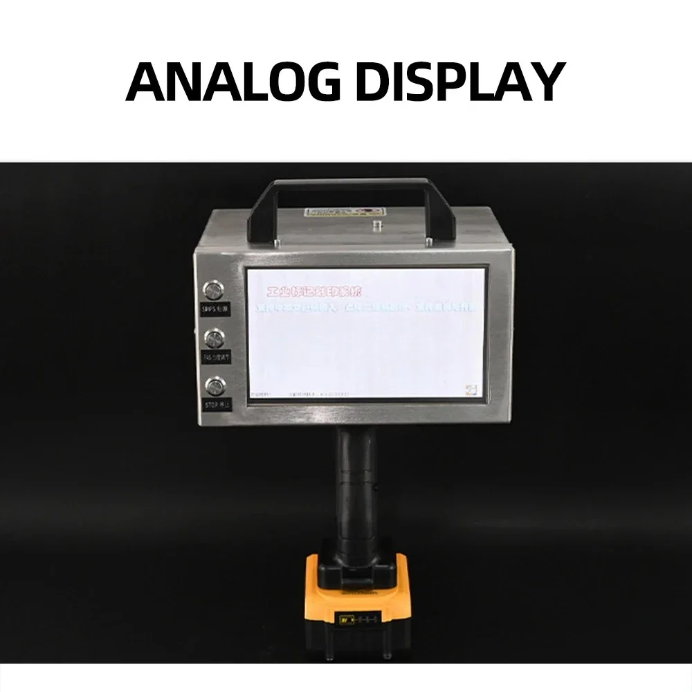 Electric marking machine Lithium battery integrated Metal coding touch screen machine Handheld steel plate marking machine