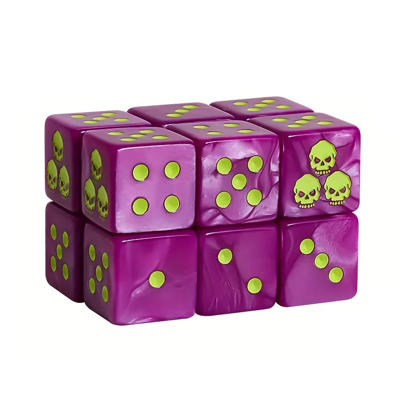 10pcs/Pack Latest Version 16mm Resin Dice 40K Legion Board Game Cubes Accessories