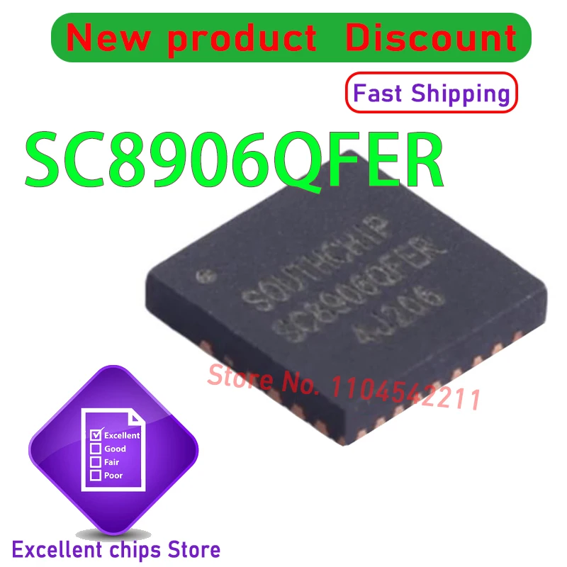 

5pcs/lot Original SC8906QFER SC8906 QFN21 Battery Management Chip New and Genuine