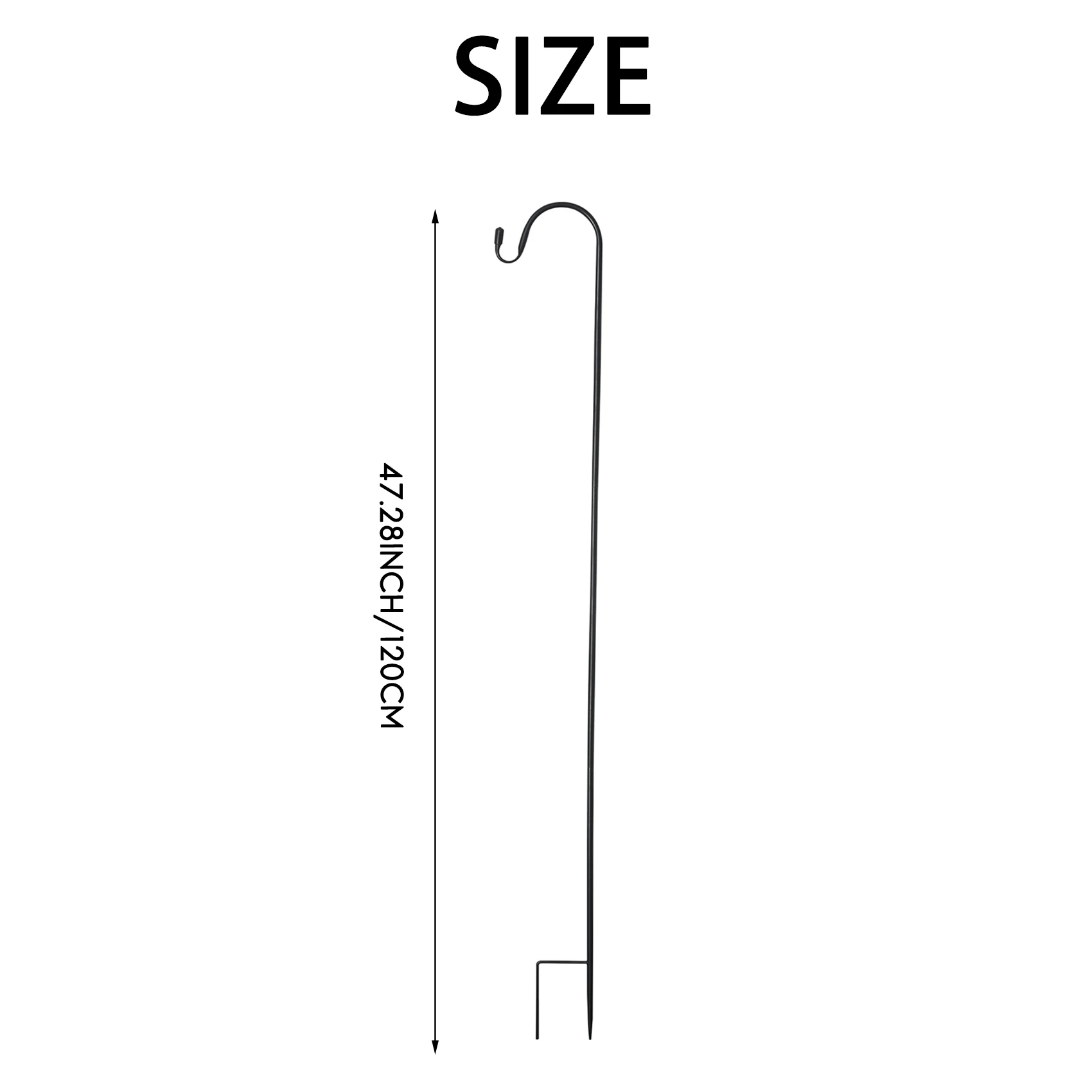 AT21-Shepherd Hooks Rust Resistant Garden Stake Outdoor Metal Plant Stand Hanger Bird Feeder Pole