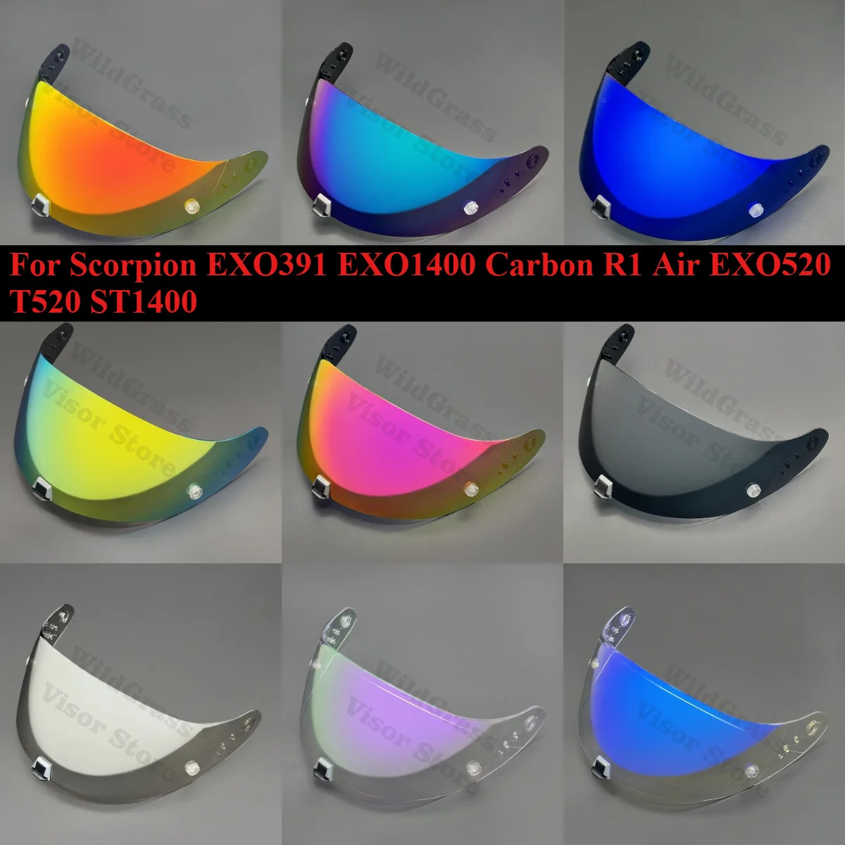 Motorcycle Helmet Visor Replacement Windshield For Scorpion EXO391 EXO1400 Carbon R1 Air EXO520 T520 ST1400