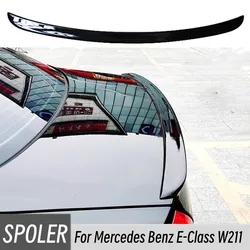 For 2002-2009 Mercedes Benz E-Class W211 E180 200 260 300 320 240 230 280 35 Rear Trunk Lid Car Spoiler Wings Tuning Accessories