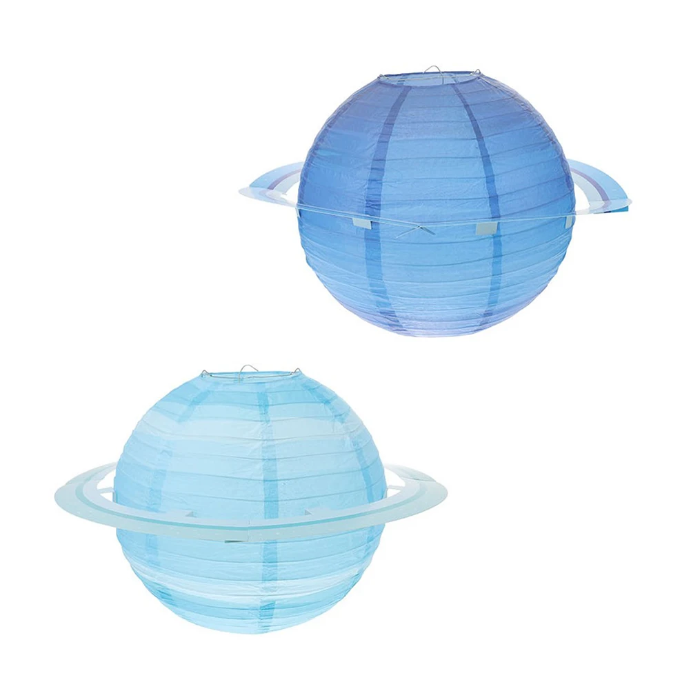 

2Pcs Lanterns Realistic Hanging Decorations Solar System Themed Party Birthday Nursery Space Classroom