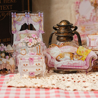 15pcs Leisure Home Series Kawaii Ins PET Aesthetic Stationery Stickers Creative Decor DIY Planner Handbook Scrapbook Supplies