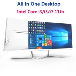 Ordenador de escritorio todo en uno, i7-1165G7 DDR4, 24 pulgadas, monobloque, Windows, todo en uno, con Bluetooth