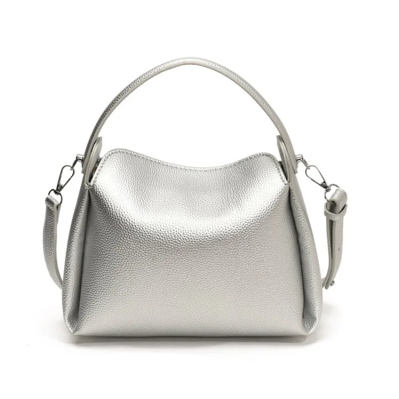 

Элитная кожаная женская сумка класса люкс: классический элегантный дизайн, винтажный повседневный стиль, простая модель для ежедневного использования, модная женская сумка через плечо