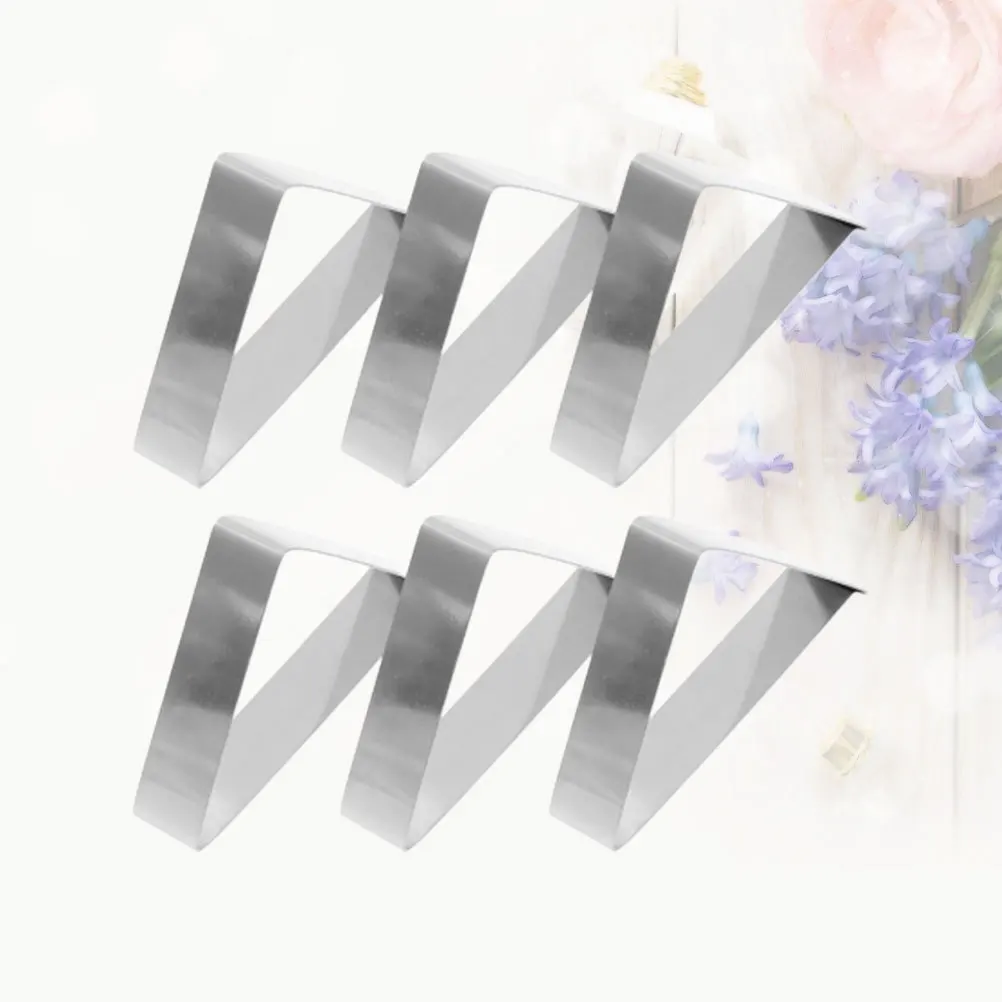 

16pcs 5Cm Stainless Steel Triangle Tablecloth Clips Adjustable Holders For Picnic Camping Windproof Table Cover Clamps Kitchen