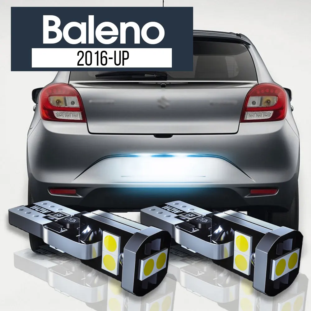 

2 шт. светодиодная лампа освещения номерного знака Canbus аксессуары для Suzuki Baleno 2016 2017 2018 2019 2020 2021