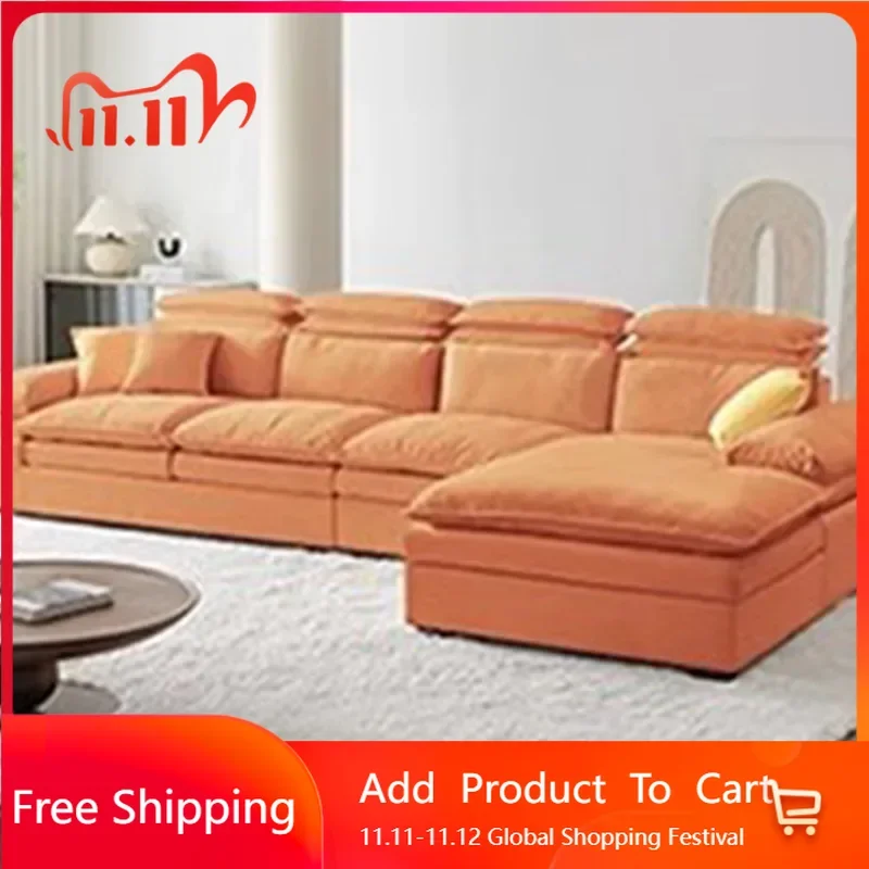 

Coffee White Sofa Nordic Lazy Elegant Soft Nail Minimalist Puff Sofa Bedrooms Reclining Designer Divano Letto Trendy Furniture