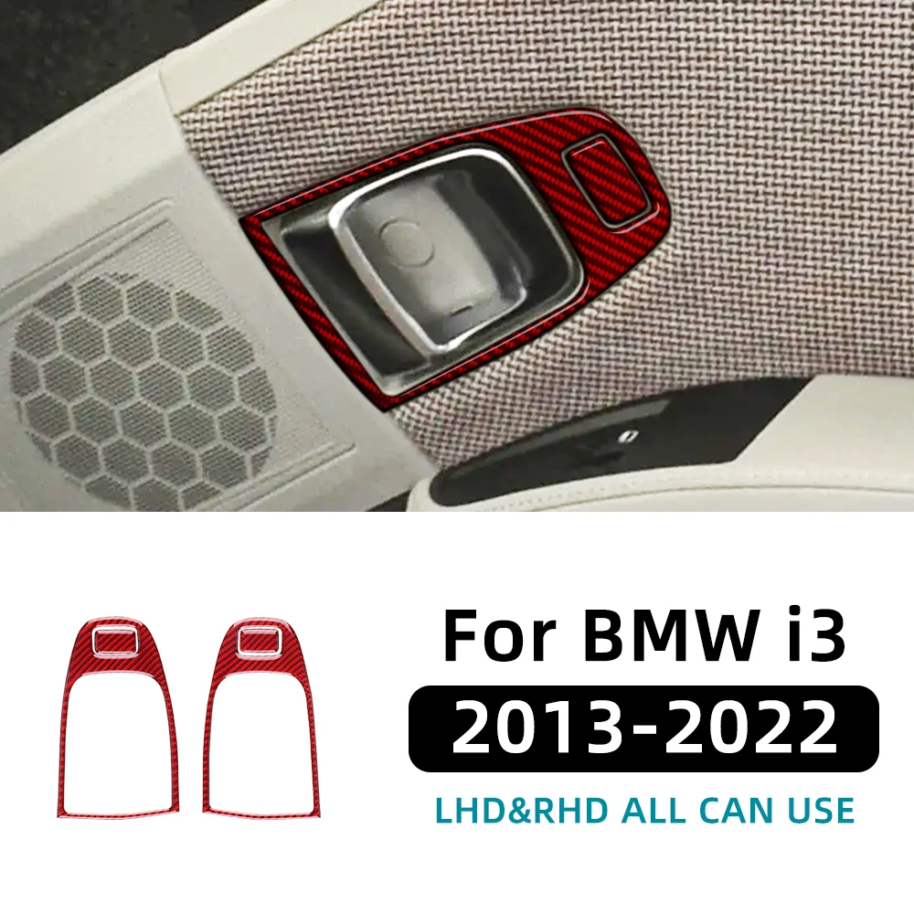 

LHD RHD Soft Real Carbon Fiber for BMW i3 2013-2022 Car Interior Door Handle Cover Trim Door Stickers Accessories Car-styling