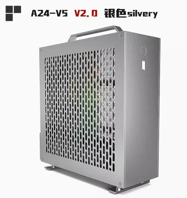 2024 New Spot L-z-m-od Mini A24-V5 2.0 Dual Slot Single Display 1u Power Supply Itx Chassis Double-sided ChamferingHot sales