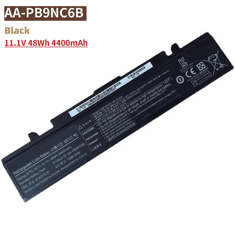 100% New AA-PB9NC6B Replacement Laptop Battery 11.1V 48Wh 4400mAh for SAMSUNG R530 R528 R430 R467 R428 R429 R468 High Quality