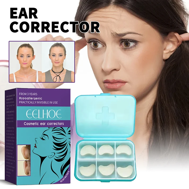 6PCS Ear Stickers Veneer Ears Become Ear Correction Vertical Photo V-Face Stickers Photo Stereotypes V-Face Stickers