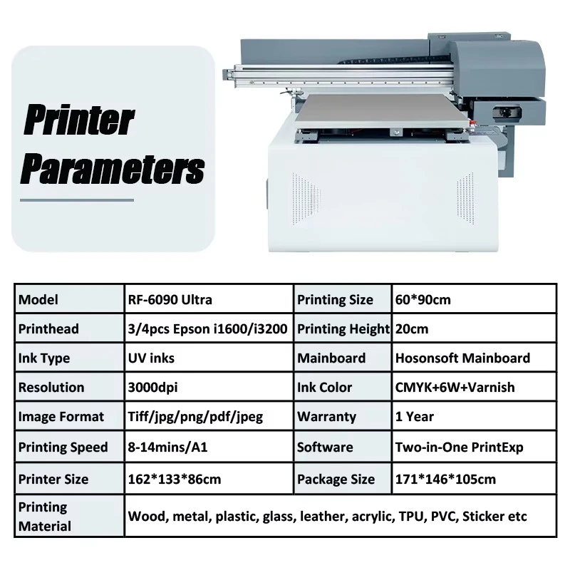 ✓For Upgrade A1 UV DTF Printer 6090 Uvdtf Sticker Printing Machine for Small Business Phone Case Golf Balls Power Bank*