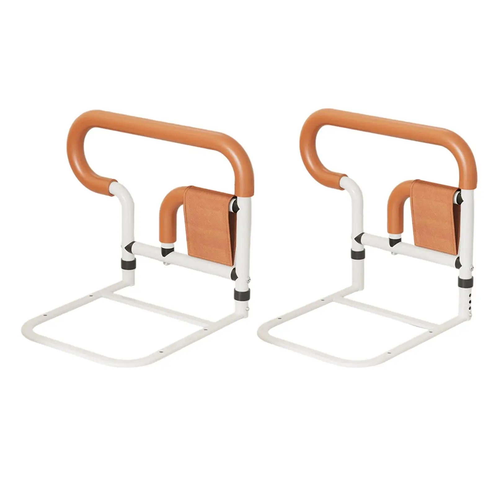 ポータブルベッドレール-頑丈な炭素鋼製-転倒防止ベッドサイドサポート手すり-高齢者向け-安全移動補助具