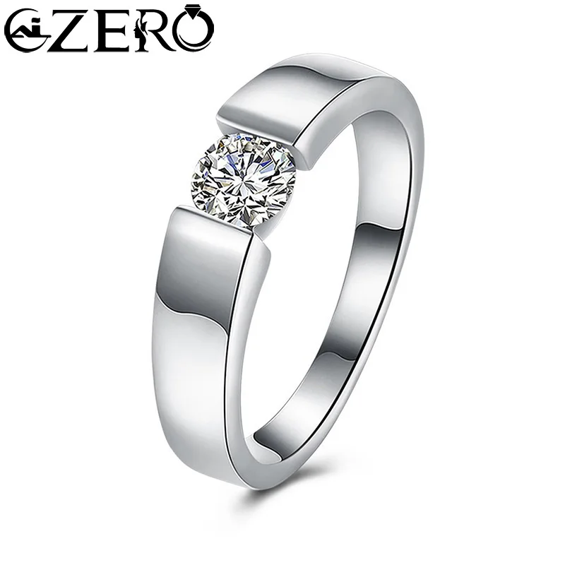 Charm 925 Sterling Silver Rings For Women Shining crystal size 7/8/9 Fashion Party Gifts engagement wedding Jewelry