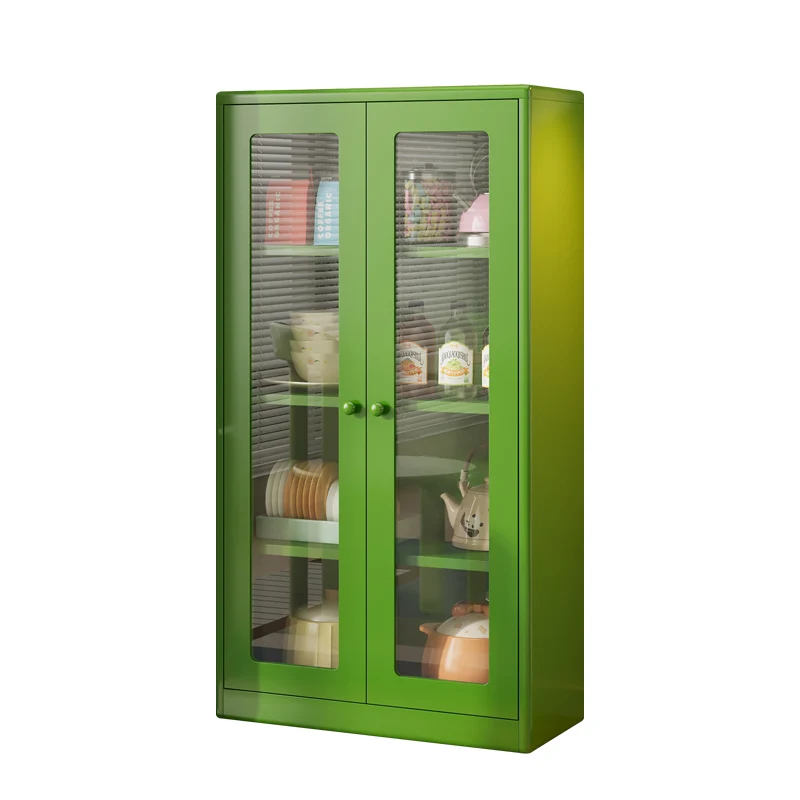 custom.Stainless Steel Bookcase with Glass 5-Tier Adjustable Shelves Home & Office Display Use