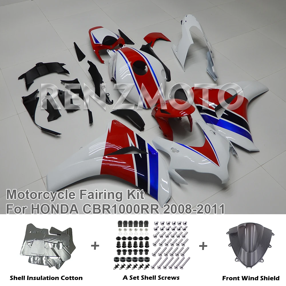 

Комплект обтекателей для мотоцикла HONDA CBR1000RR CBR1000R R 2008-2011, пластиковые аксессуары, обвес из АБС-пластика, изготовленный методом литья под давлением