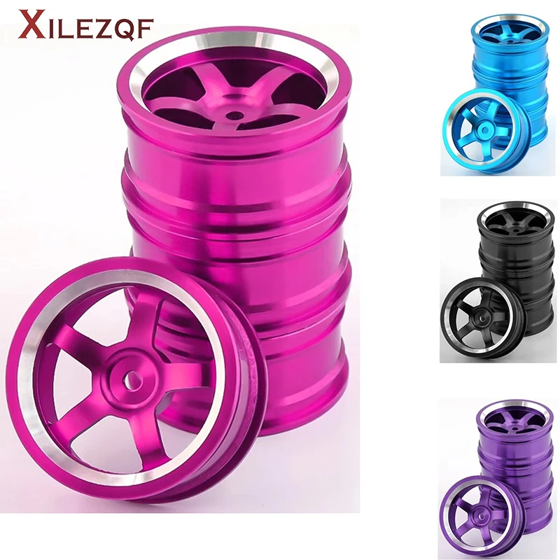 1/10 RC On-road Drift Car Alloy Wheels Hubs Metal Wheel Rims for 1:10 RC Car HSP 94122 94123 Tamiya TT02 HPI Kyosho Sakura CS D4