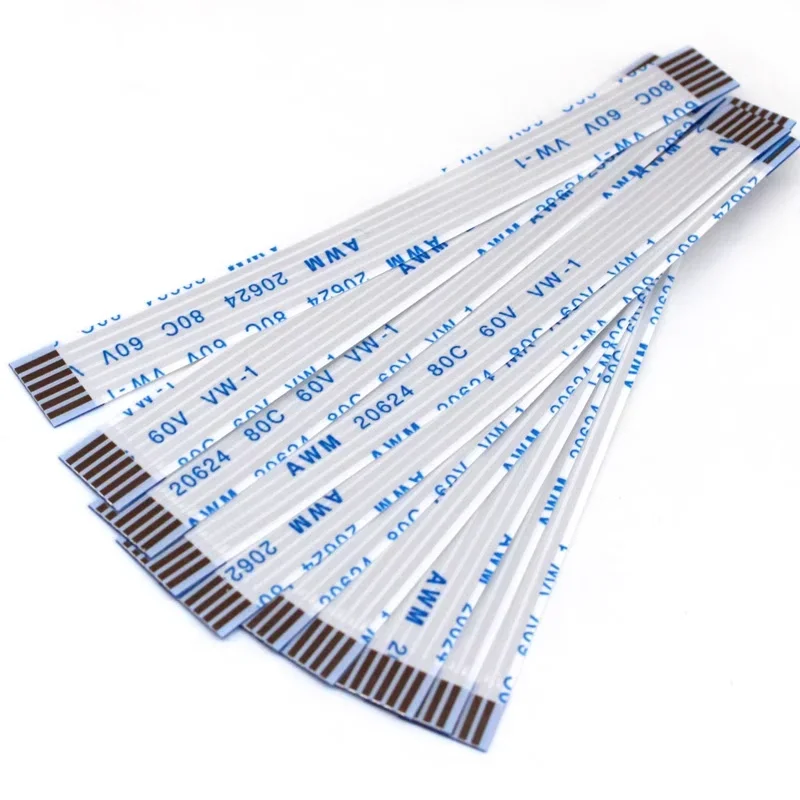 

10PCS Flat Flexible Cable FFC FPC AWM 20624 80C 60V VW-1 1.0MM Pitch 4P to 40P Various Pin Options Available