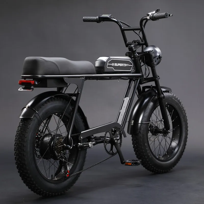 12A 20-inch Snow Lithium-ion Electric Vehicle 48V Fat Tire Beach Variable Speed Electric Bicycle One for Each Generation.