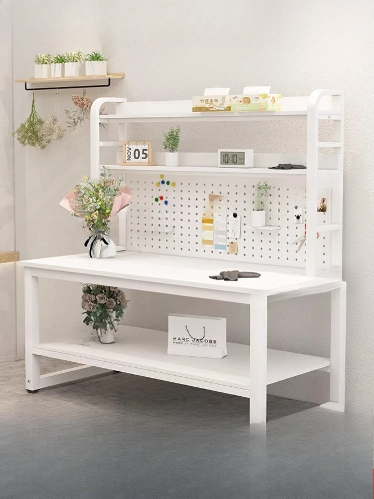 

Flower shop workbench packing table warehouse express packing electronic clothing factory cutting table operation
