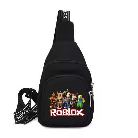 Game ROBLOX Canvas Bags for Boy Girl Chest Bags Cartoon Cute Shoulder Bag for Women Kawaii Crossbody Bag Mother Gift Bags