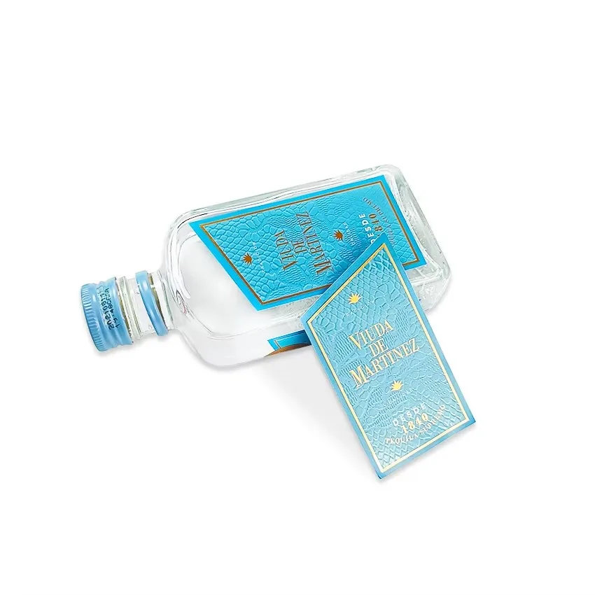 Custom Wine Bottle Labels | Gold Foil Stamping | Textured Varnish Embossed Packaging Stickers