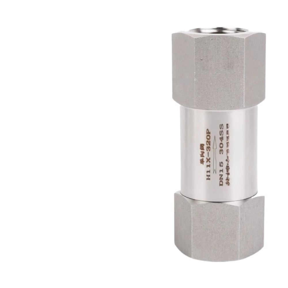 304 316 Stainless Steel High Pressure Check Valve 4500 Psi Spring Loaded Non-return One Way 1/4