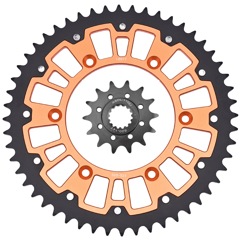 

520 14T 52T For KTM For Husqvarna Front Rear Sprocket 250 EXC EXC-F SX-F XC-W 300 EXC 350 EXC-F 380 SX 450 EXC-F 505 SX-F XC-F