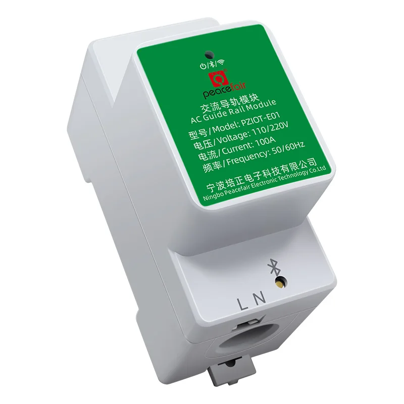 PZIOT-E01 Single-phase AC Din Rail Wifi Smart kWh Energy Meter Power Consumption Meter Watt Meter Voltmeter Ammeter