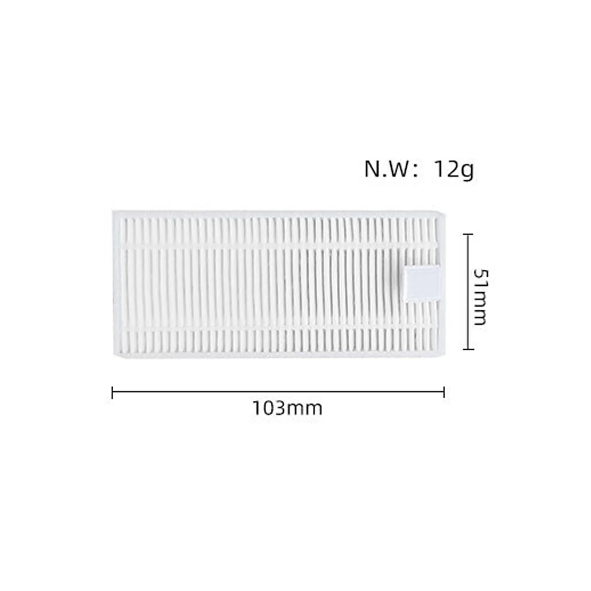 4 Uds. Adecuado para barrer y fregar Robot VXVC05-accesorios de filtro HEPA